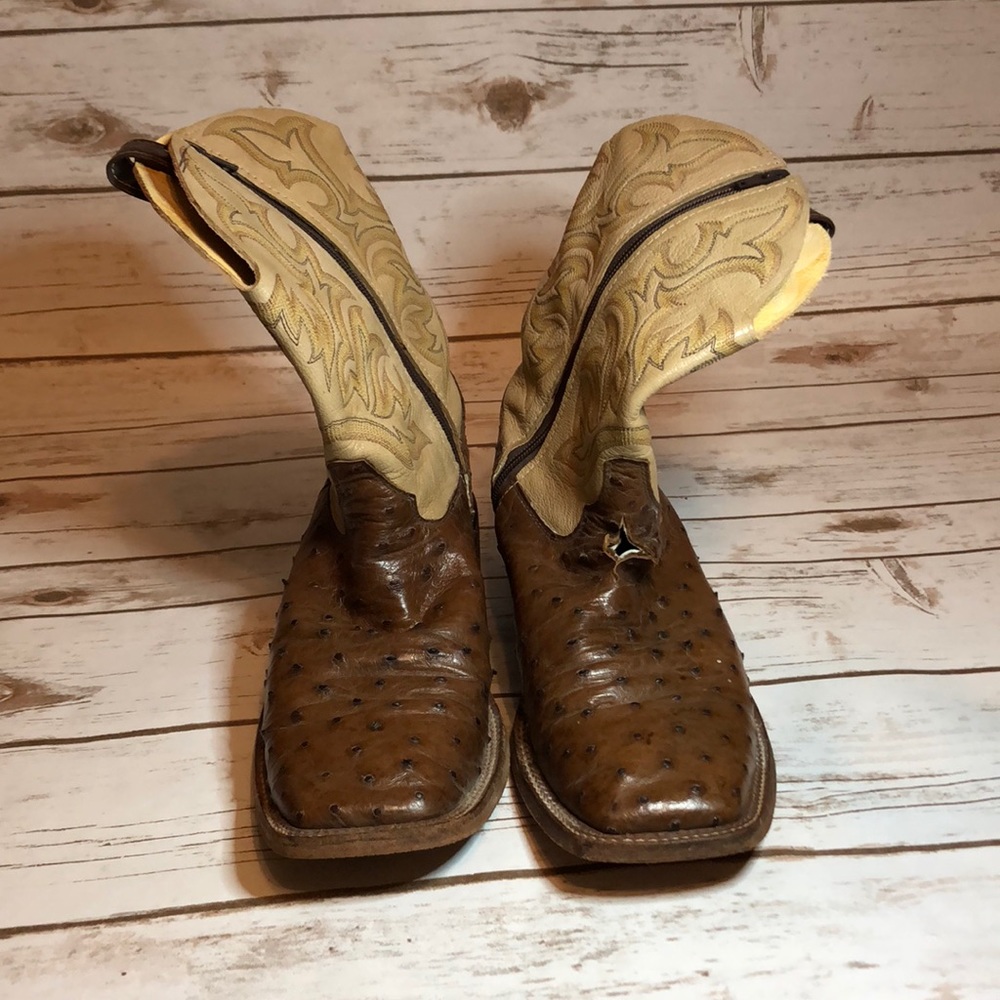 Full quill ostrich boots